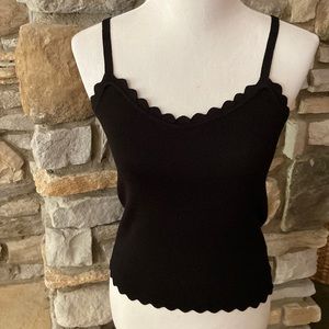 NWT Mine brand knit scalloped tank top, medium